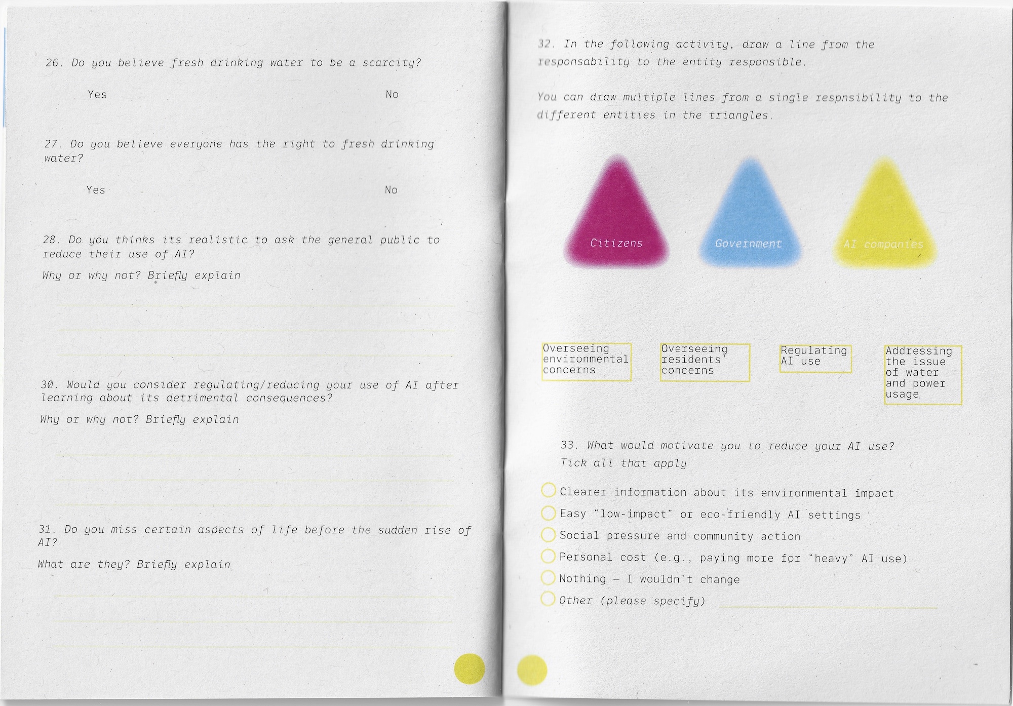 'Environment' chapter continued - Pages 19 and 20