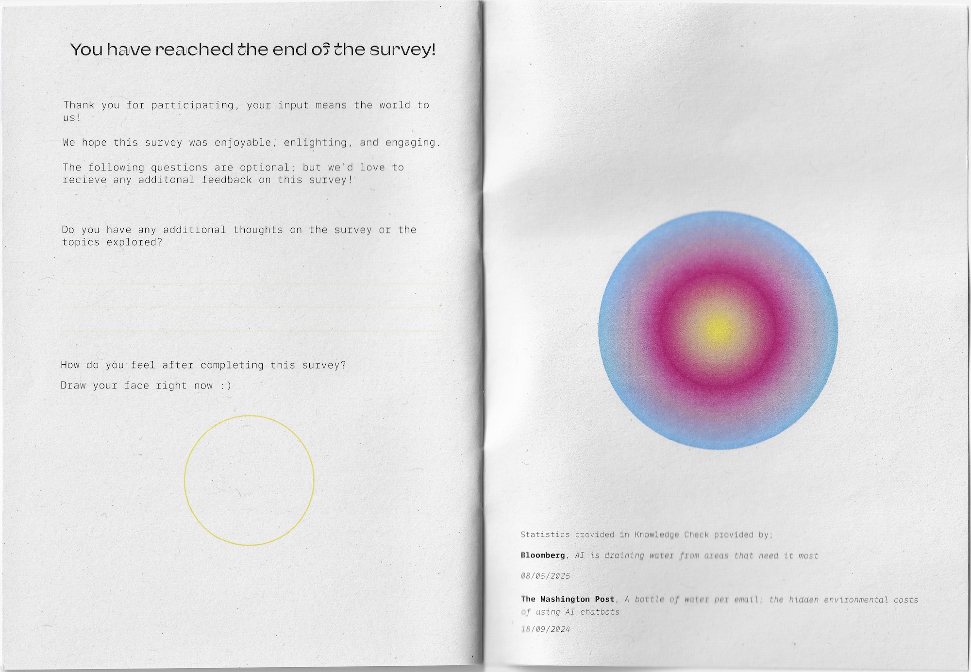 Feedback - Pages 21 and 22