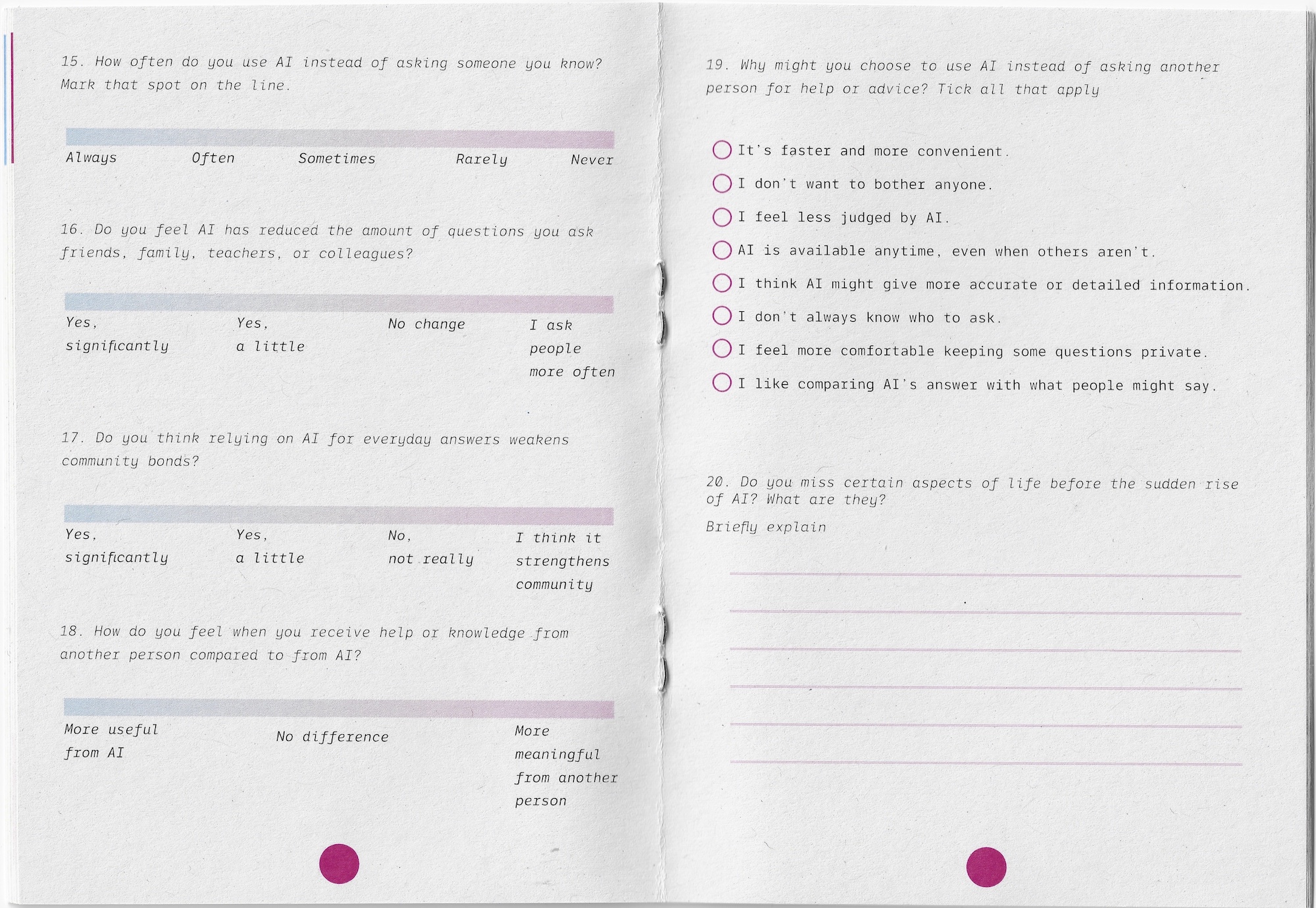 'Community' chapter continued - Pages 11 and 12