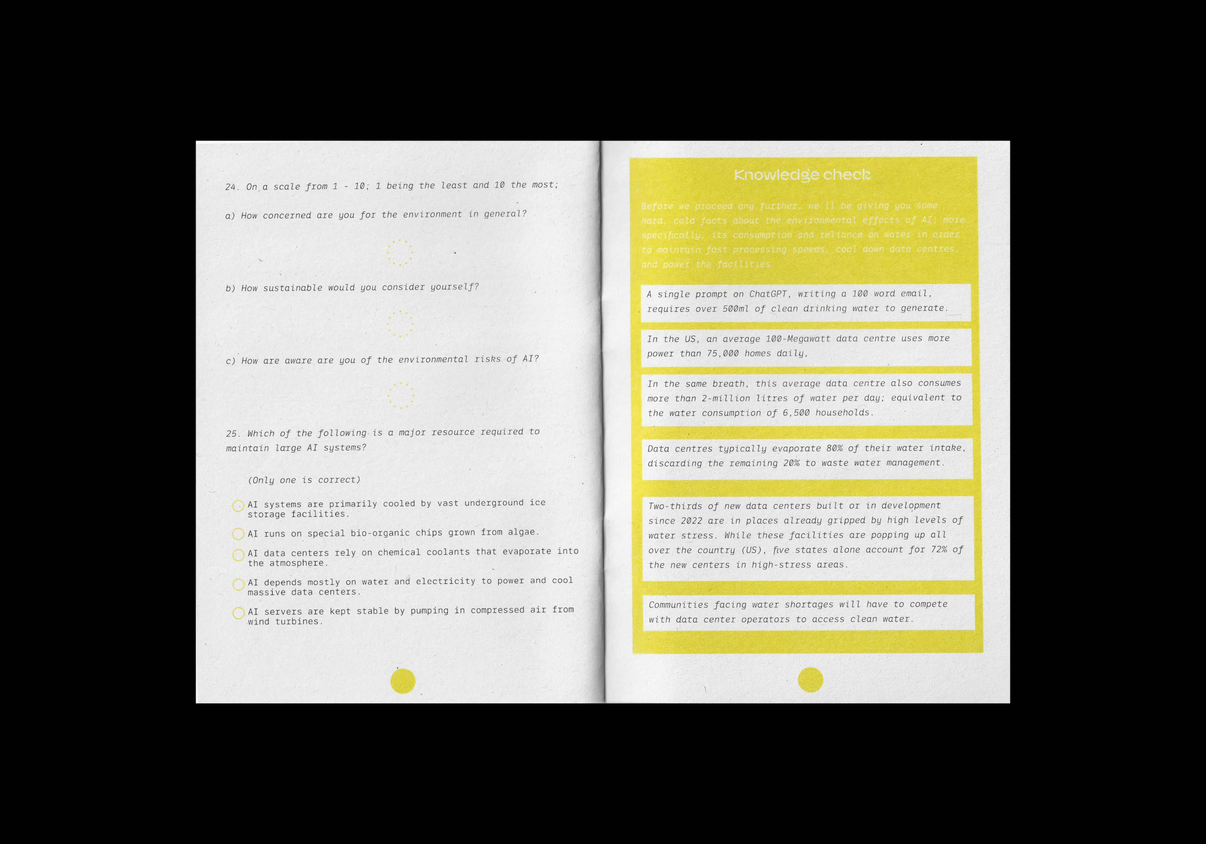 'Environment' chapter continued - Pages 17 and 18