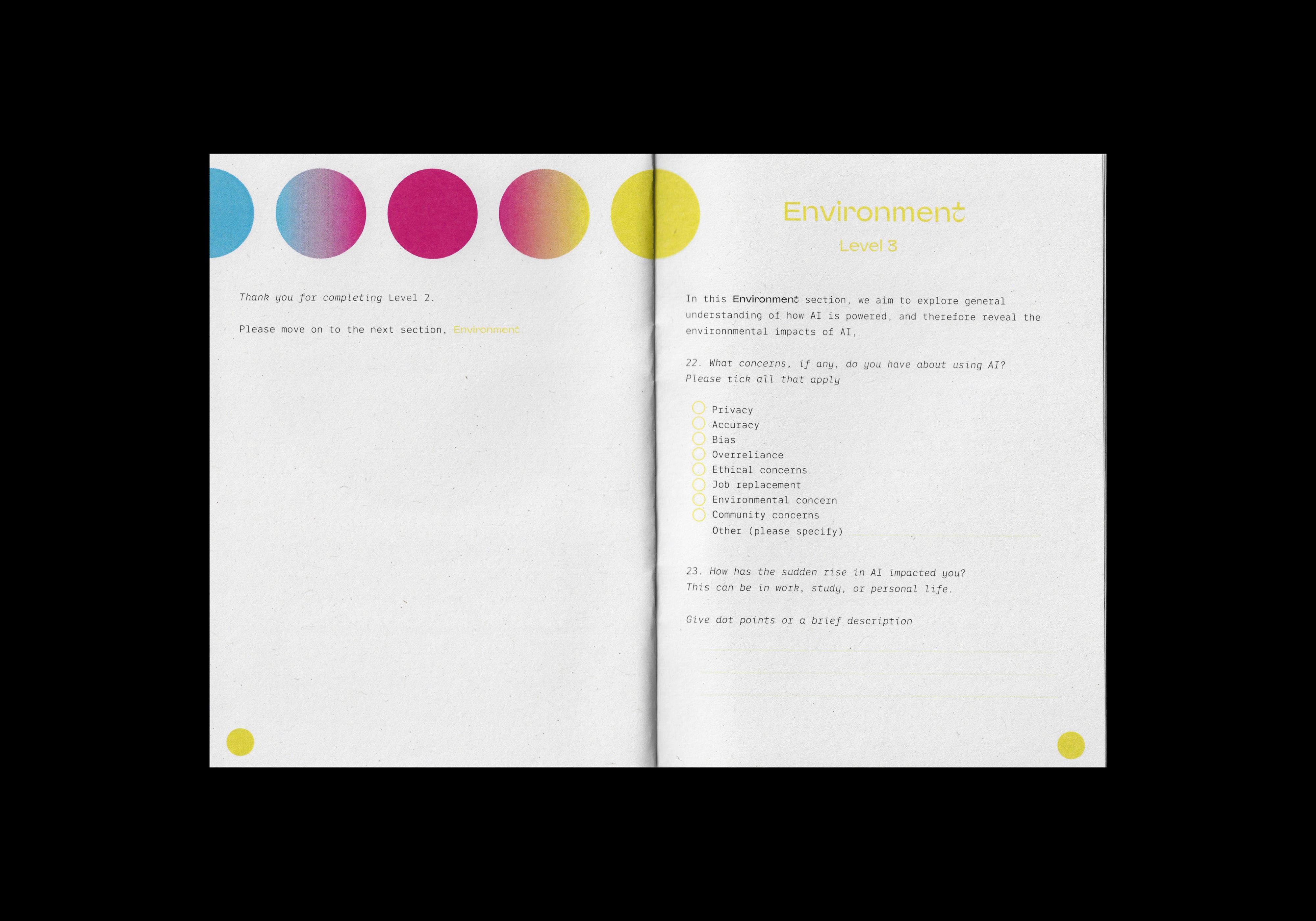 Chapter 'Environment' - Pages 15 and 16