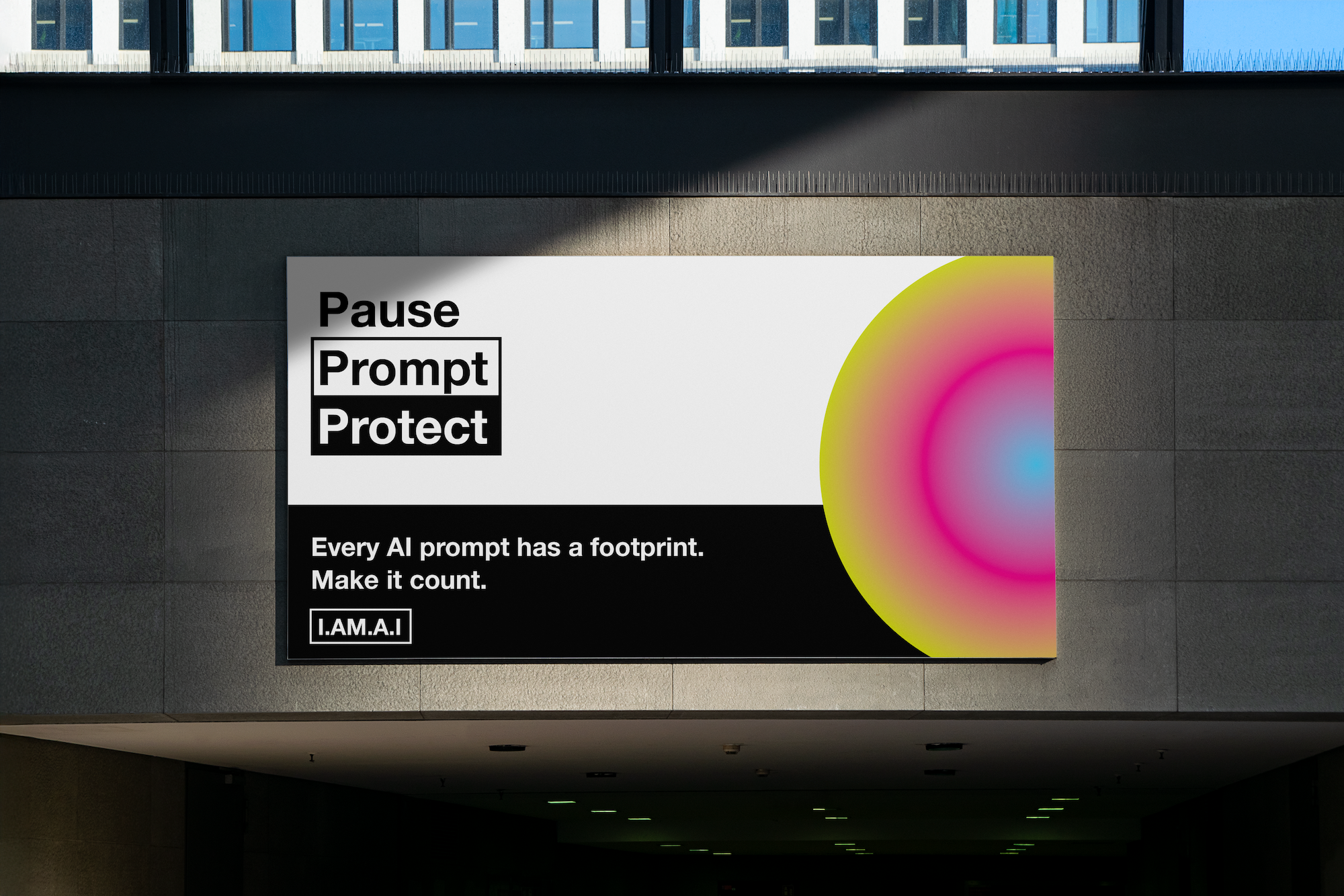 Pause Prompt Protect - Billboard Mockup