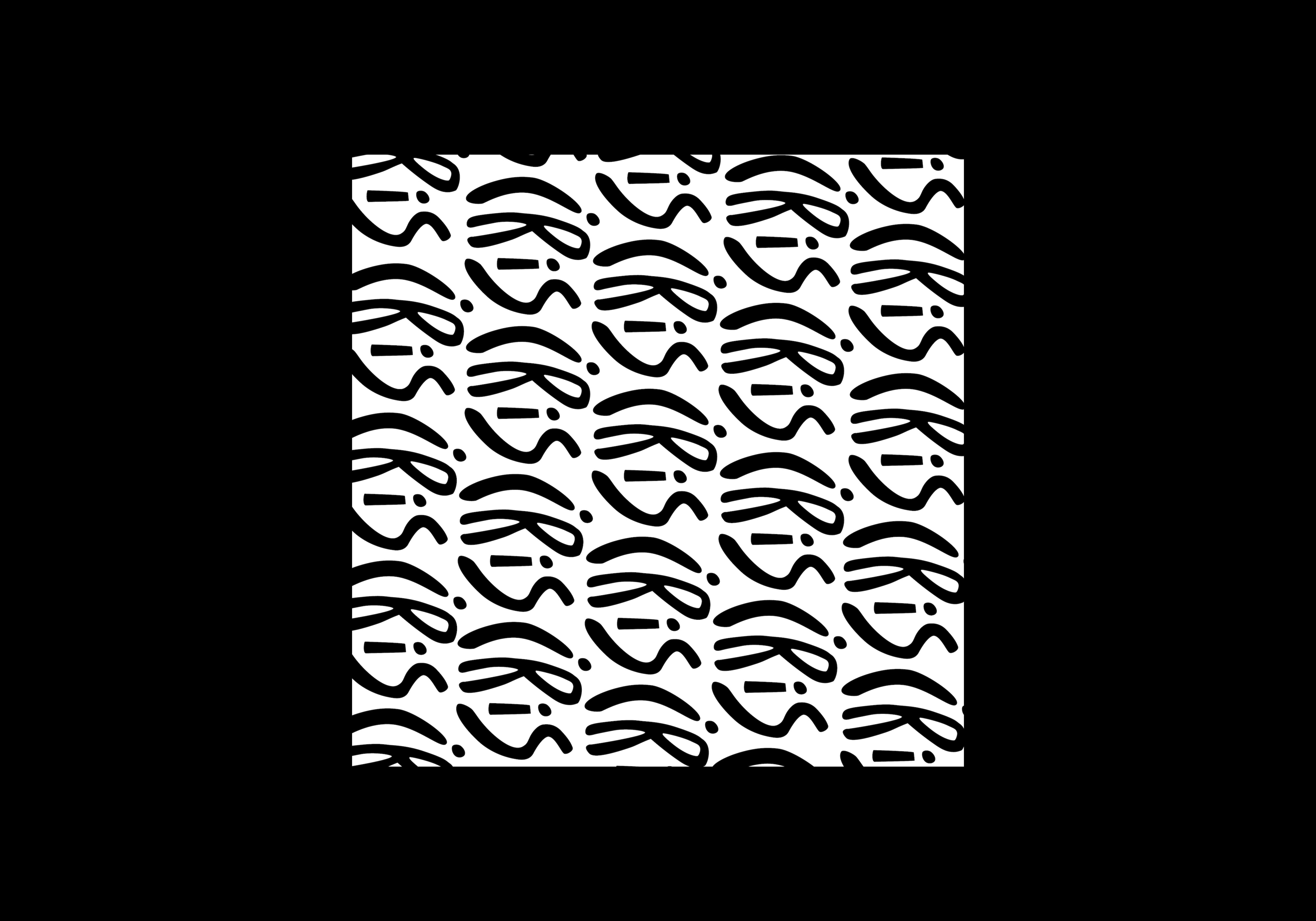 Consecutive logo wrapping - white