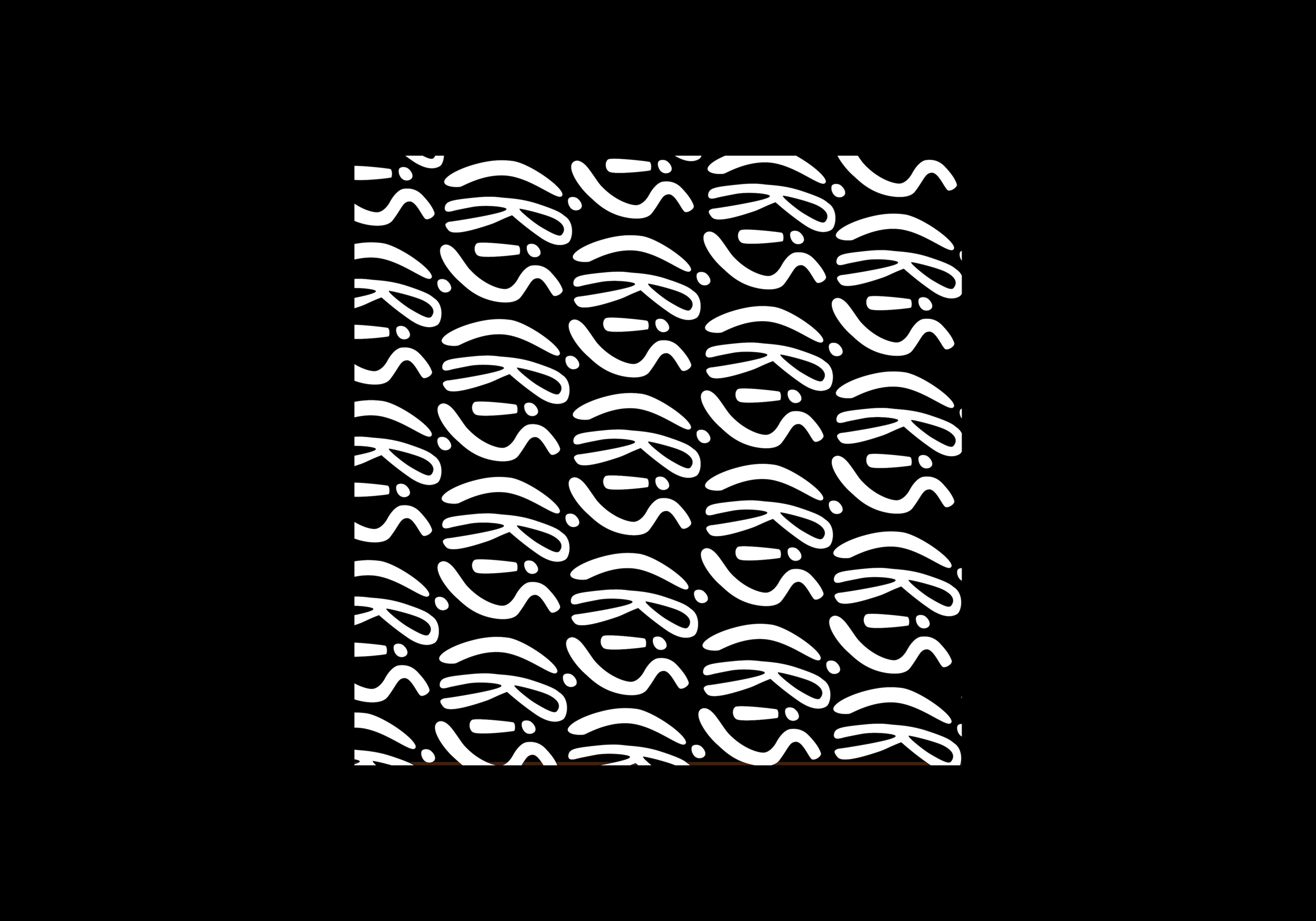 Consecutive logo wrapping - black