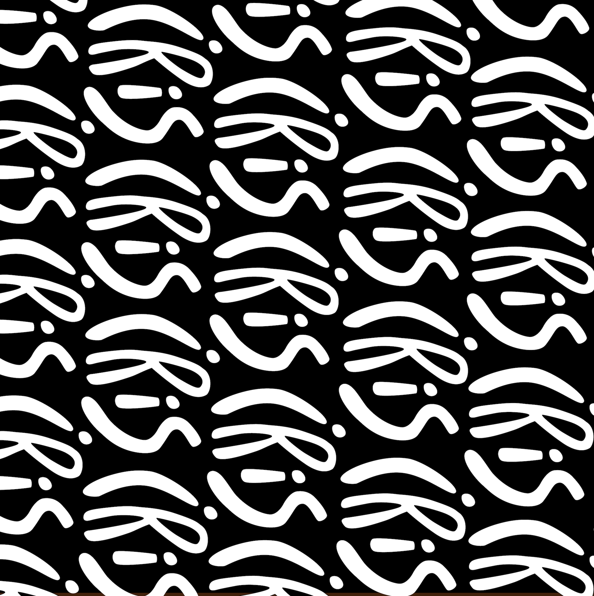 Consecutive logo wrapping - black