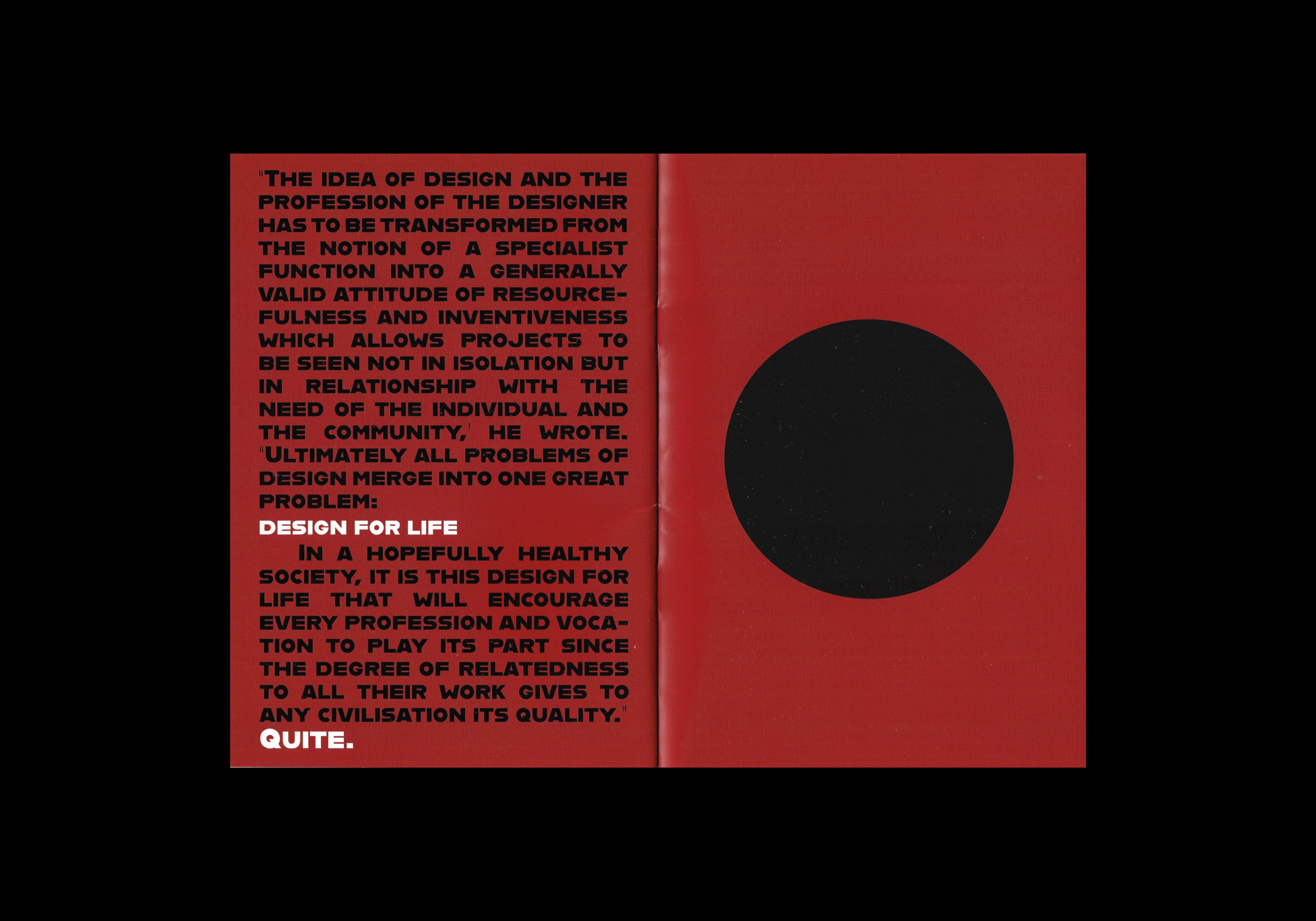 Quote centrefold - Pages 17 and 18