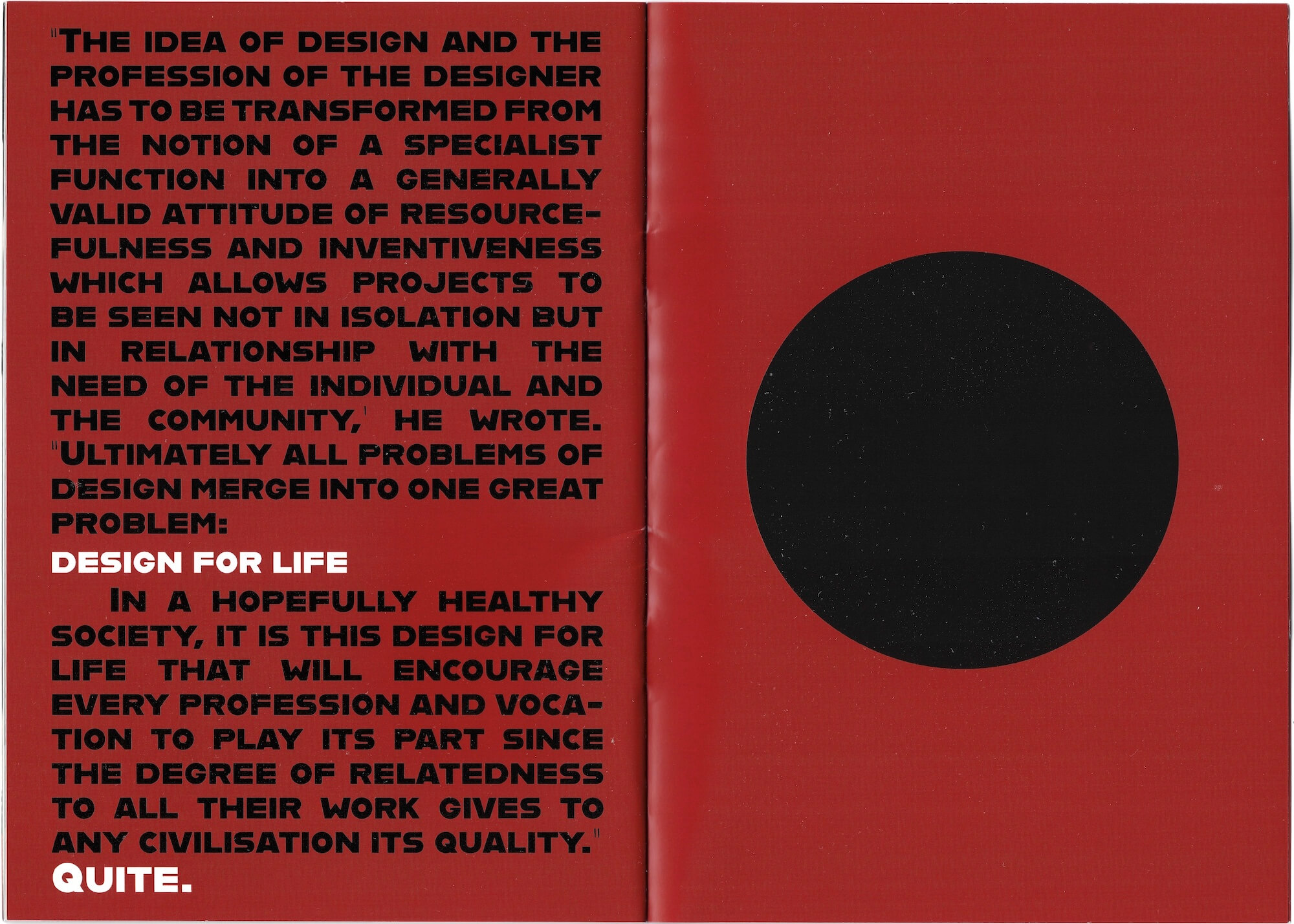 Quote centrefold - Pages 17 and 18