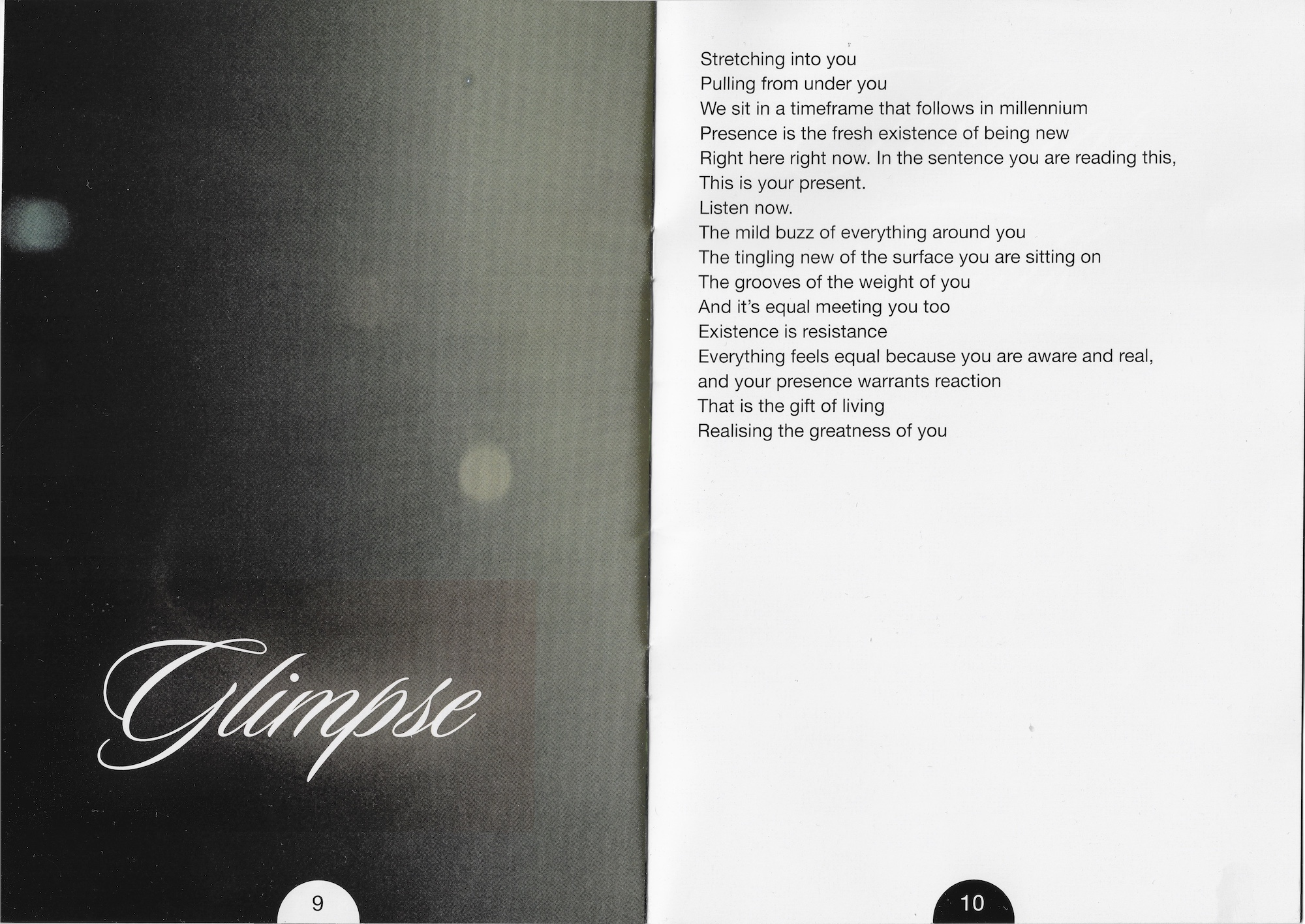 'Glimpse' - Pages 9 and 10