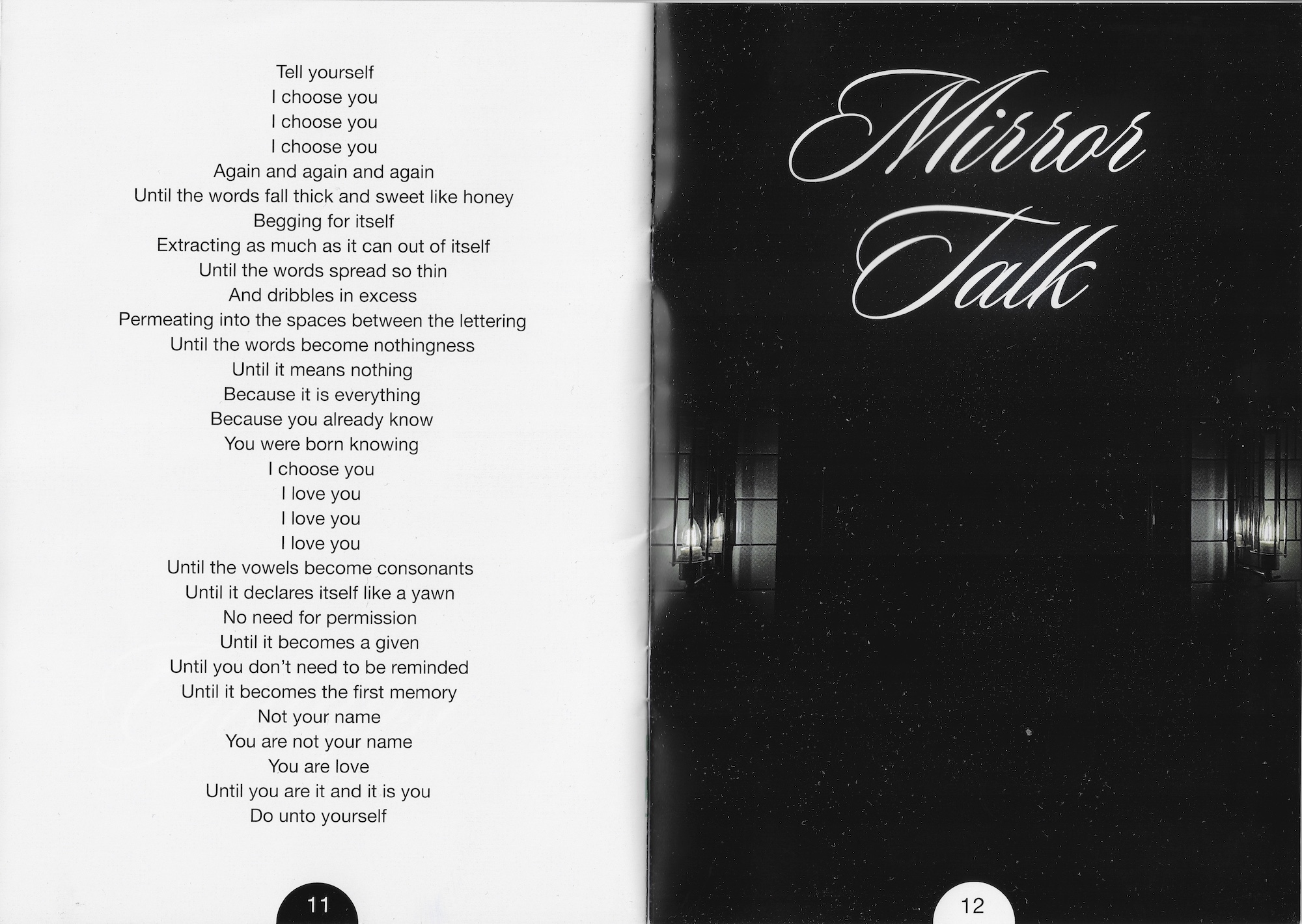 'Self Talk' - Pages 11 and 12