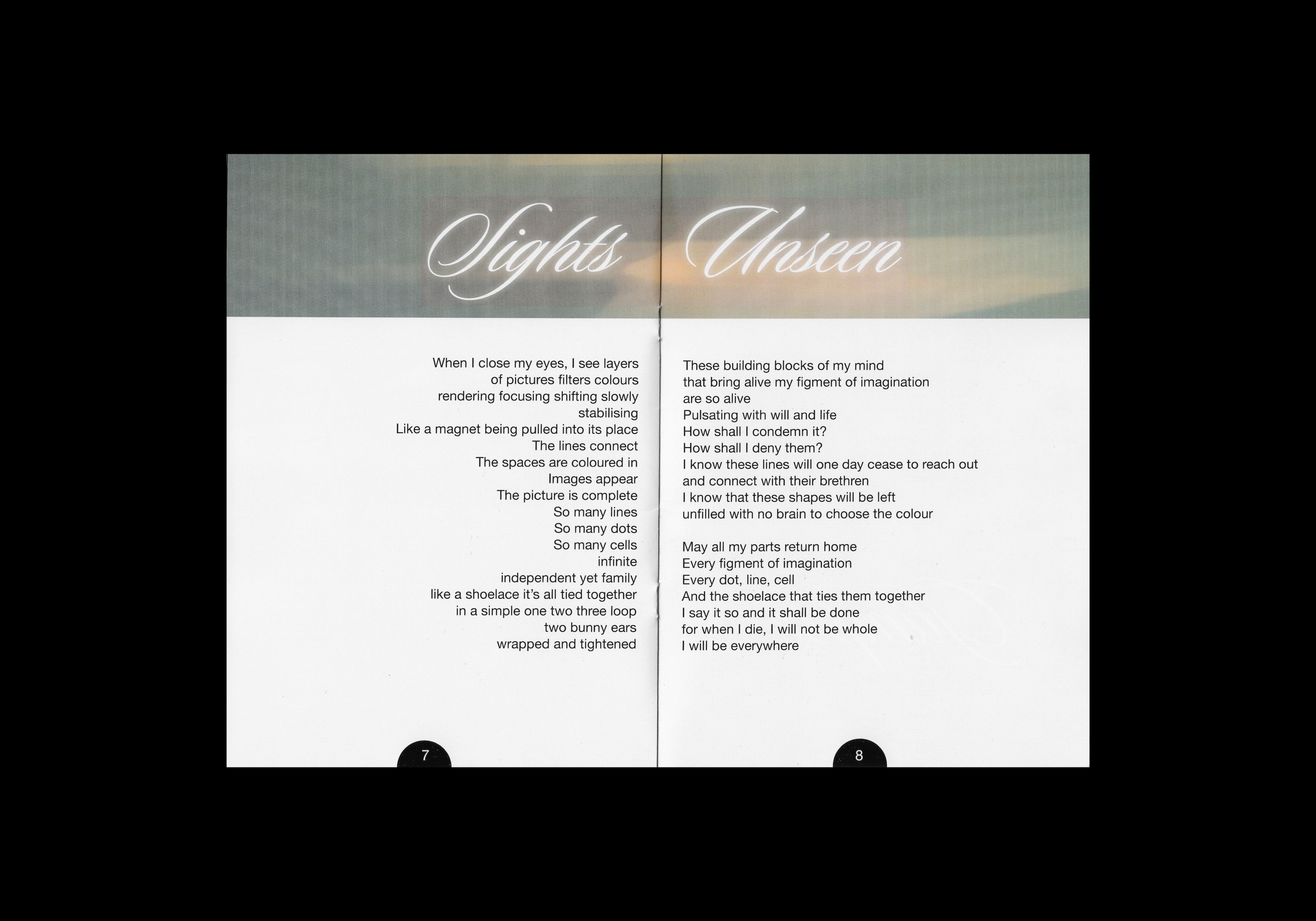 'Sights Unseen' - Pages 7 and 8